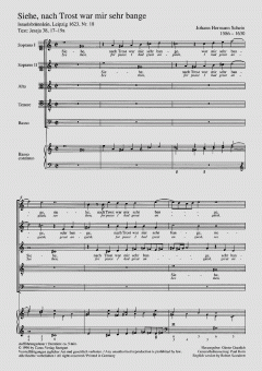 Siehe, nach Trost war mir sehr bange op. 18 (Johann Hermann Schein) 