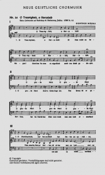 O Traurigkeit, o Herzeleid von Günther Marks (Download) 