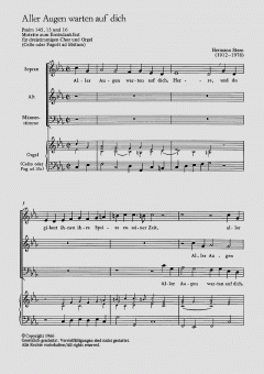 Aller Augen warten auf dich von Hermann Stern (Download) 