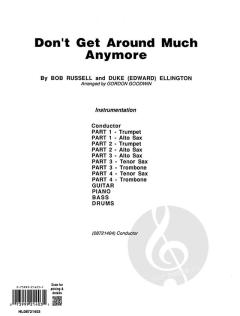 Don't Get Around Much Anymore (Duke Ellington) 