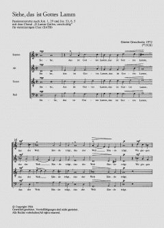 Siehe, das ist Gottes Lamm (Günter Gruschwitz) 
