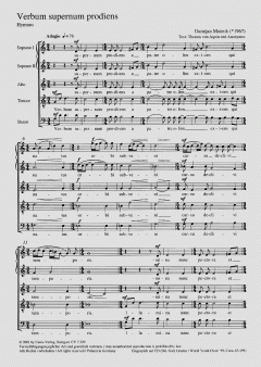 Verbum supernum prodiens (Damijan Mocnik) 