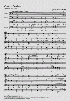 Cantate Domino von Vytautas Miškinis (Download) 