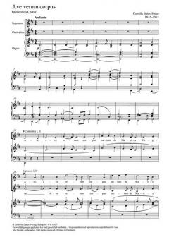 Ave verum corpus von Camille Saint-Saëns (Download) 