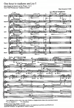 One hour To madness And joy von Hans Schanderl (Download) 