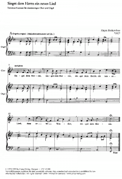 Singet dem Herrn ein neues Lied (Jürgen Becker-Foss) 