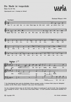 Die Nacht ist vorgerückt op. 275 (Eberhard Wenzel) 
