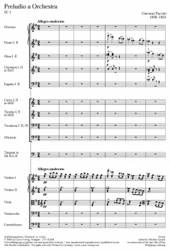 Preludio a Orchestra SC1 von Giacomo Puccini 