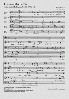 Fiamma, ch'allaccia e laccio SWV10 von Heinrich Schütz (Download) 