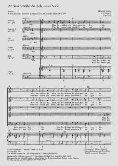 Was betrübst du dich SWV335 von Heinrich Schütz (Download) 