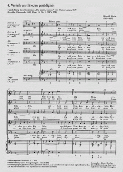 Verleih uns Frieden SWV372 von Heinrich Schütz (Download) 