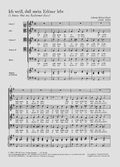 Ich weiss, dass mein Erlöser lebt (Johann Michael Bach) 