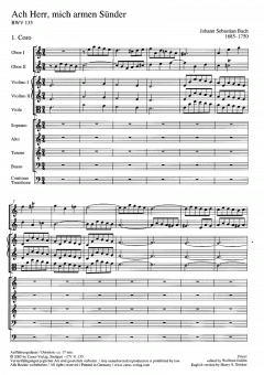 Ach Herr, mich armen Sünder von Johann Sebastian Bach (Download) 