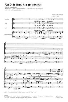 Auf dich, Herr, hab ich gehoffet von Dietrich Buxtehude (Download) 