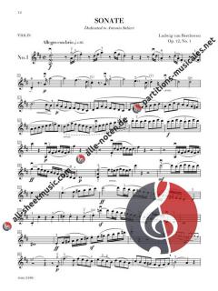 Complete Sonatas For Violin And Piano von Ludwig van Beethoven im Alle Noten Shop kaufen