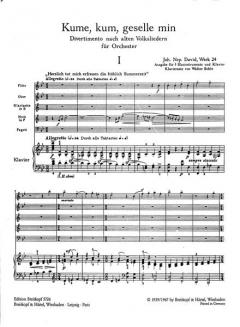 Kume, kum, geselle min Wk 24 (Johann Nepomuk David) 