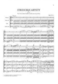 Die Streichquartette von Ludwig van Beethoven im Alle Noten Shop kaufen