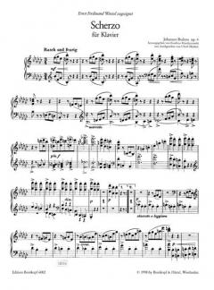 Scherzo Es-moll op. 4 von Johannes Brahms 
