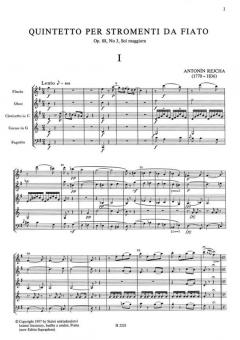 Drei Bläserquintette op. 88/3, op. 91/9, op. 91/11 (Antonin Rejcha) 