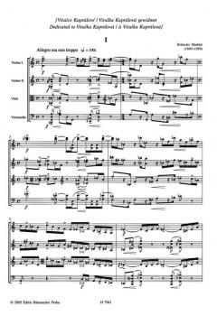 Streichquartett Nr. 5 (H 268) von Bohuslav Martinu im Alle Noten Shop kaufen