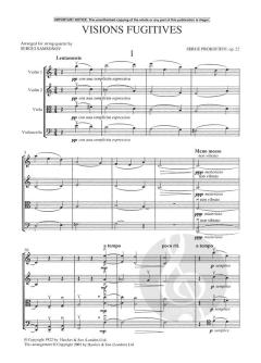 Visions Fugitives op. 22 von Sergei Sergejewitsch Prokofjew 