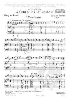 A Ceremony of Carols op. 28 (Benjamin Britten) 