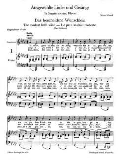 Ausgewählte Lieder und Gesänge Band 3 von Othmar Schoeck 