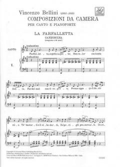 15 Composizioni Da Camera von Vincenco Bellini 
