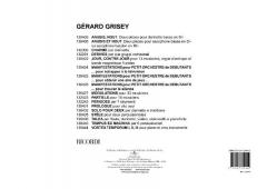 Vortex Temporum I - II - III pour Piano et Cinq Instruments (Gérard Grisey) 