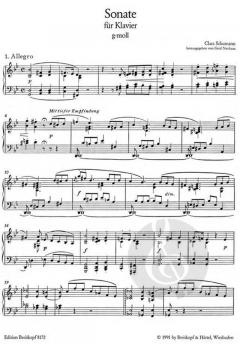 Sonate g-moll von Clara Schumann 
