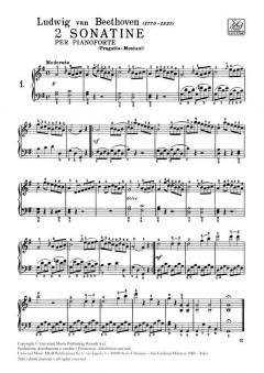 2 Sonatine per Pianoforte von Ludwig van Beethoven 