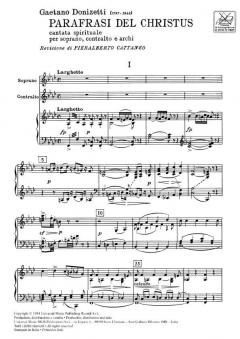 Parafrasi Del Christus. Cantata Spirituale per Soprano von Gaetano Donizetti 