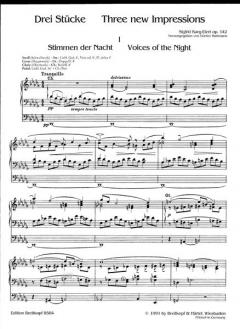 3 Stücke op. 142 von Sigfrid Karg-Elert 