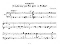 Variationen über 'Sey gegrüsset, Jesu gütig' von Niels Wilhelm Gade 