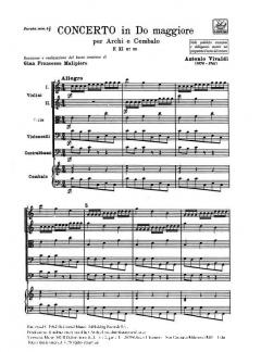 Concerto C-Dur F 11/25 T 200 (Antonio Vivaldi) 