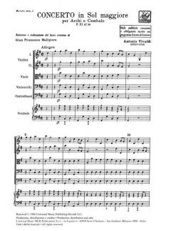 Concerto G-Dur F 11/36 T 290 (Antonio Vivaldi) 