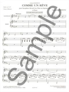 Comme Un Reve pour Saxophone Alto (Ou Tenor ou Soprano) et Piano von Armando Ghidoni 