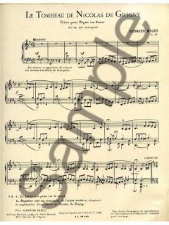Tombeau De Nicolas De Grigny Orgue von Georges Migot 