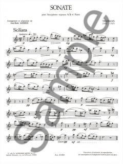 Sonate en Sib von Georg Philipp Telemann 