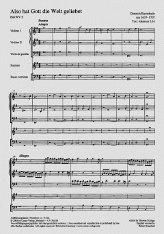 Also hat Gott die Welt geliebt von Dietrich Buxtehude 