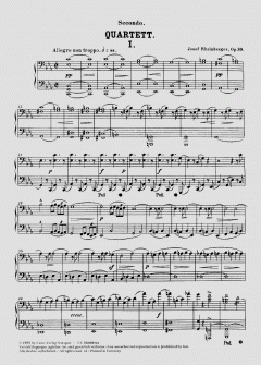 Streichquartett Nr. 1 (2 Fassungen) von Joseph Gabriel Rheinberger 
