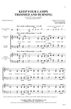 Keep Your Lamps Trimmed and Burning (Download) 
