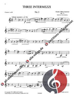 3 Intermezzi Op.13 von Charles Stanford 
