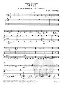 Grave von Witold Lutoslawski für Violoncello und Klavier im Alle Noten Shop kaufen
