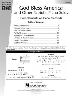 God Bless America And Other Patriotic Piano Solos Level 5 
