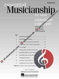 Essential Musicianship For Band Ensemble Concepts (John Benzer) 