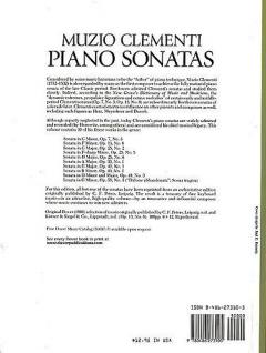 Piano Sonatas von Muzio Clementi 