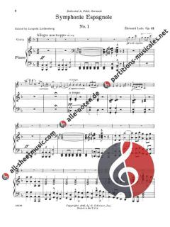 Symphonie Espagnole Op. 21 von Edouard Lalo 