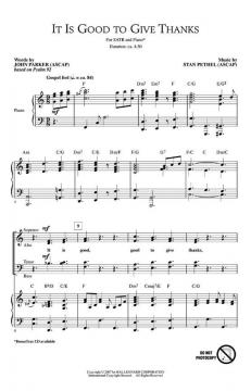 It Is Good To Give Thanks von Stan Pethel (Download) 