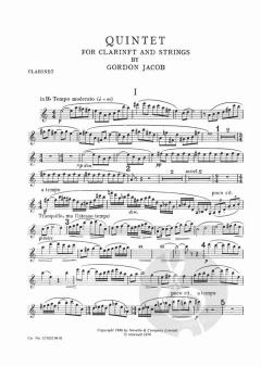Quintet For Clarinet And Strings von Gordon Jacob 